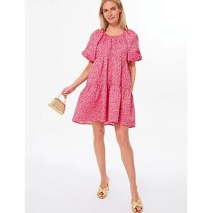 Hyacinth House New Textured Fuschia Belinda Pink Mini Dress Medium 2536-36